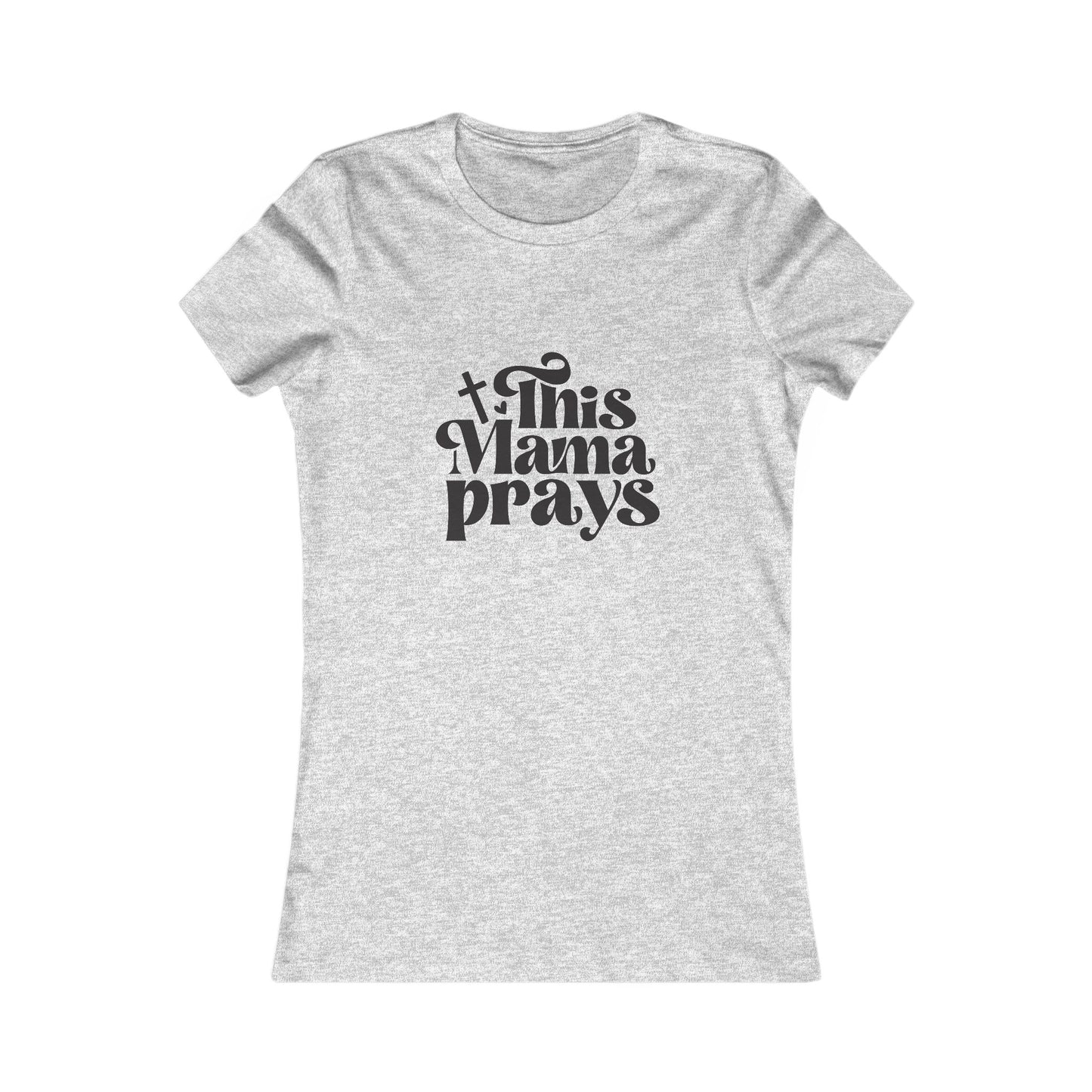 This Mama Women's Fitted Tshirt (Black Logo) - Sweet Baby Jeez Teez