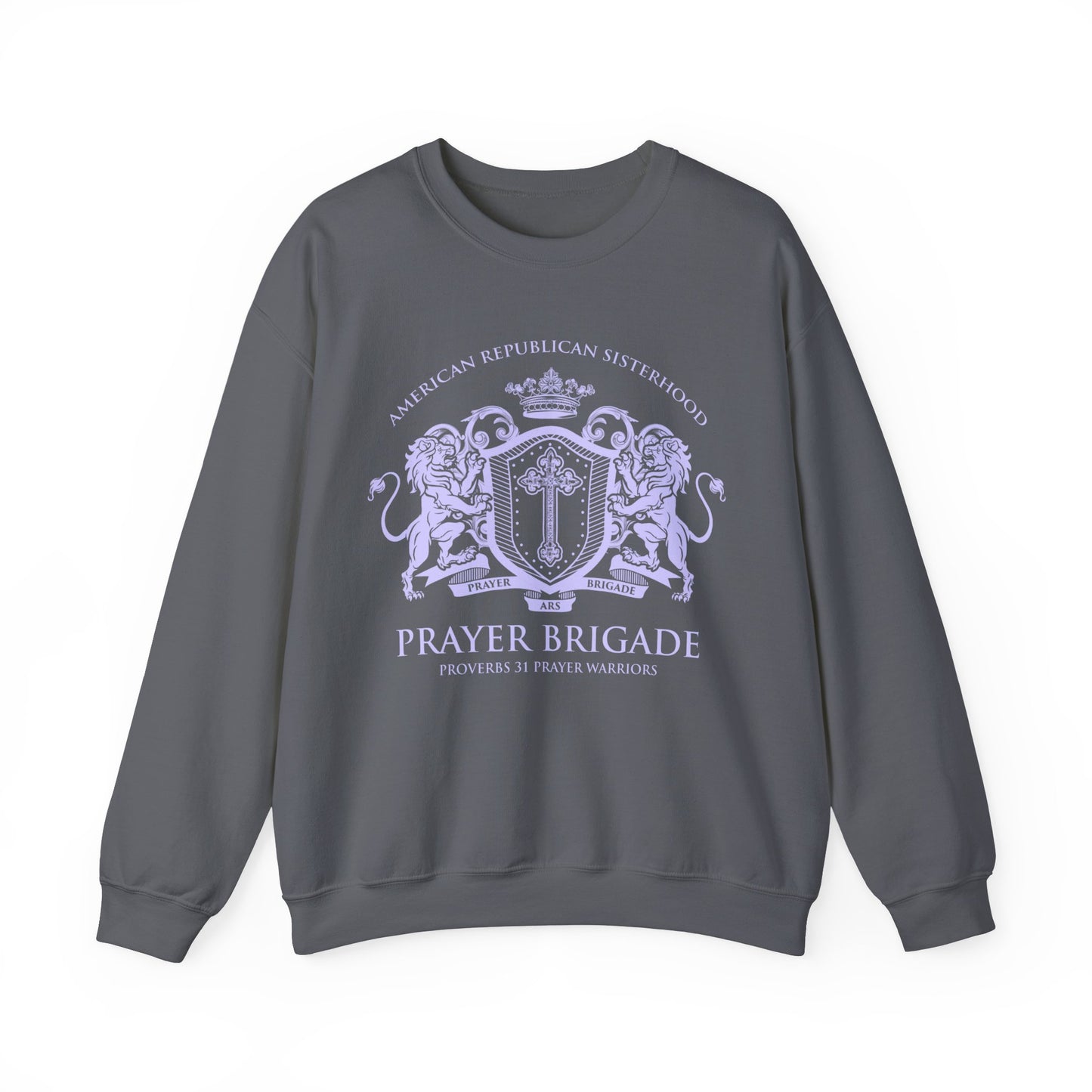 ARS Prayer Brigade Unisex Sweatshirt (Pink with Lilac Logo)