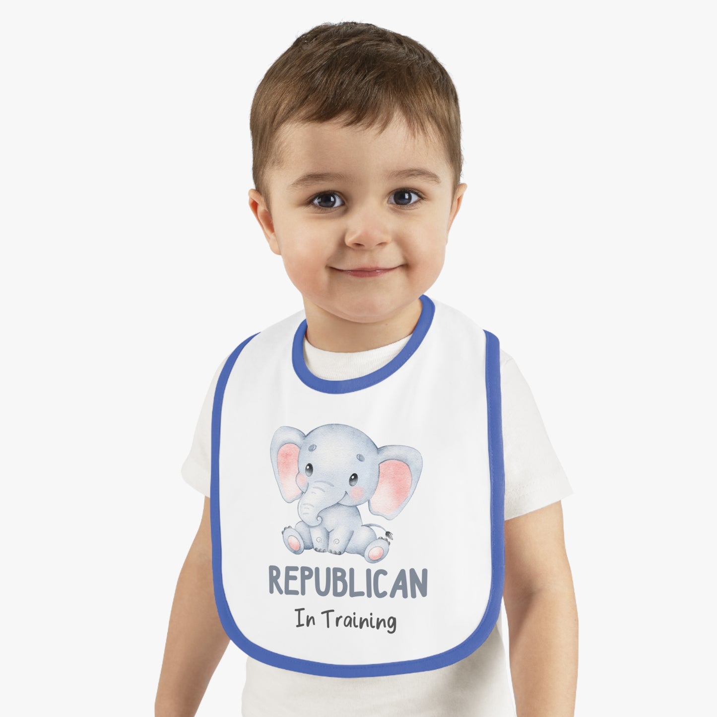 R in Training Baby Bib (Cartoon Logo) - Sweet Baby Jeez Teez