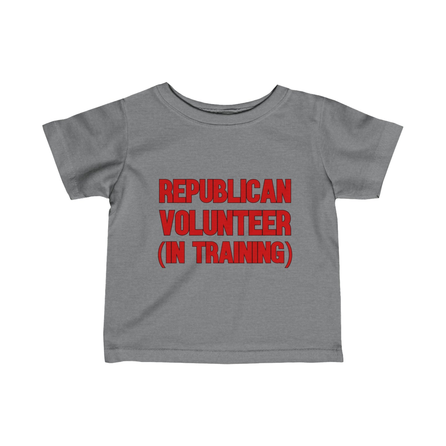 Republican Volunteer Unisex Toddler Tshirt (Red Logo) - Sweet Baby Jeez Teez