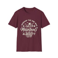 Mountains Men's Tshirt (Tan Logo) - Sweet Baby Jeez Teez