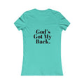 God's Got My Back Women's Fitted Tshirt (Black Back Logo) - Sweet Baby Jeez Teez