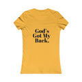 God's Got My Back Women's Fitted Tshirt (Black Back Logo) - Sweet Baby Jeez Teez