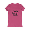 God's Got My Back Women's Fitted Tshirt (Black Back Logo) - Sweet Baby Jeez Teez