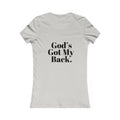 God's Got My Back Women's Fitted Tshirt (Black Back Logo) - Sweet Baby Jeez Teez