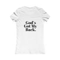 God's Got My Back Women's Fitted Tshirt (Black Back Logo) - Sweet Baby Jeez Teez