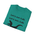 Lets Eat Kids Womens Relaxed/Plus Tshirt (Black Logo)