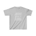 Jesus Saves Bruh Boy's Tshirt (White Logo) - Sweet Baby Jeez Teez