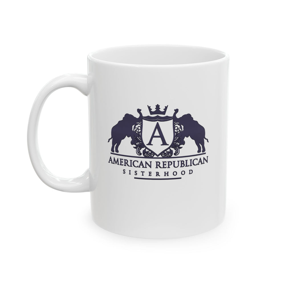 ARS Black Plum Logo Ceramic Mug, (11oz)