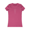 Cross Made From Faith Women's Fitted Tshirt (White)