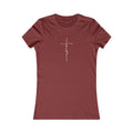 Cross Made From Faith Women's Fitted Tshirt (White)