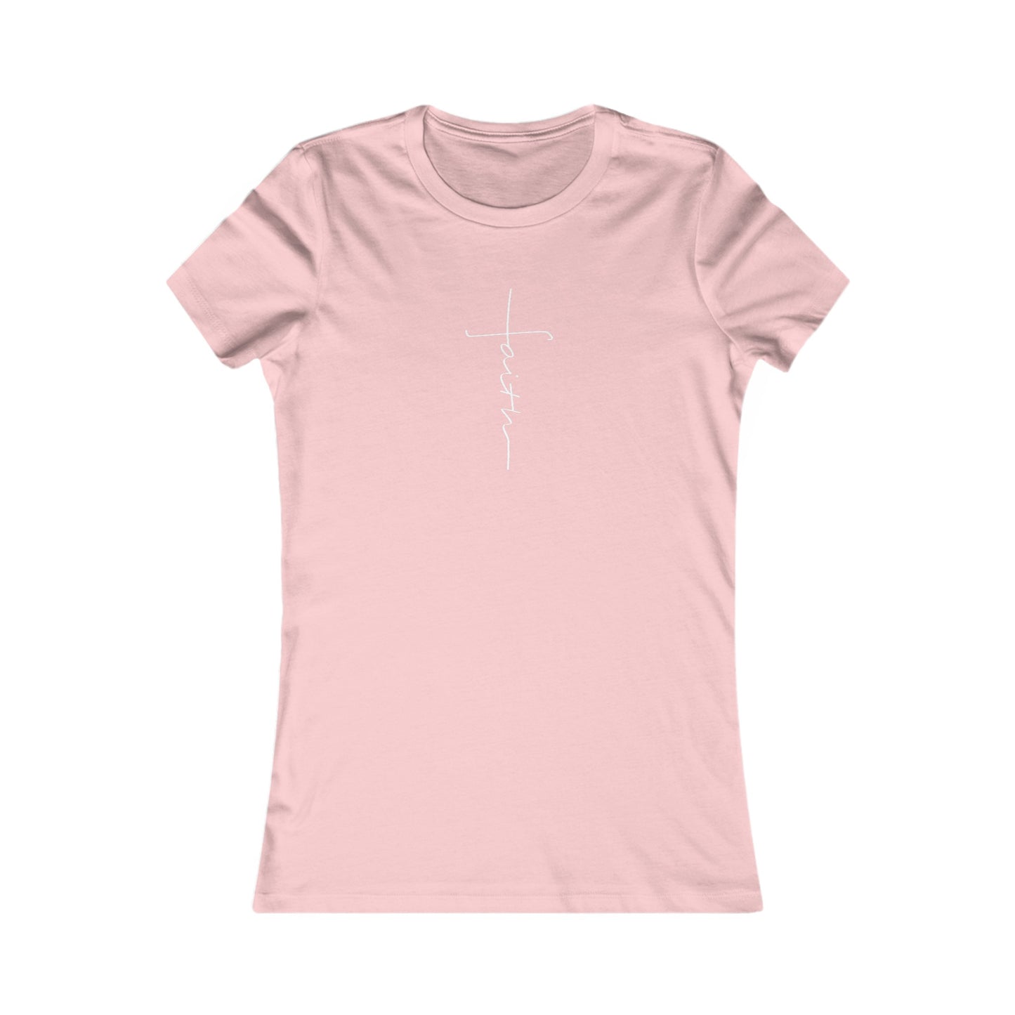 Cross Made From Faith Women's Fitted Tshirt (White)