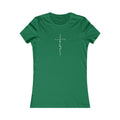 Cross Made From Faith Women's Fitted Tshirt (White)