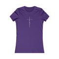 Cross Made From Faith Women's Fitted Tshirt (White)