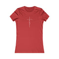 Cross Made From Faith Women's Fitted Tshirt (White)