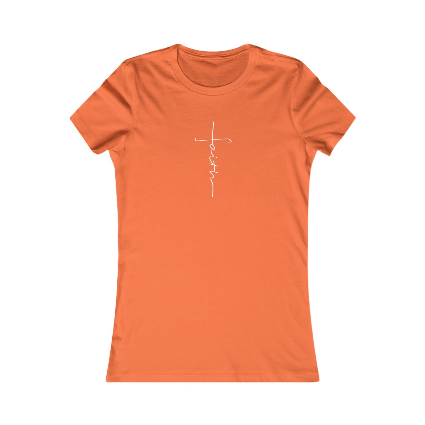 Cross Made From Faith Women's Fitted Tshirt (White)