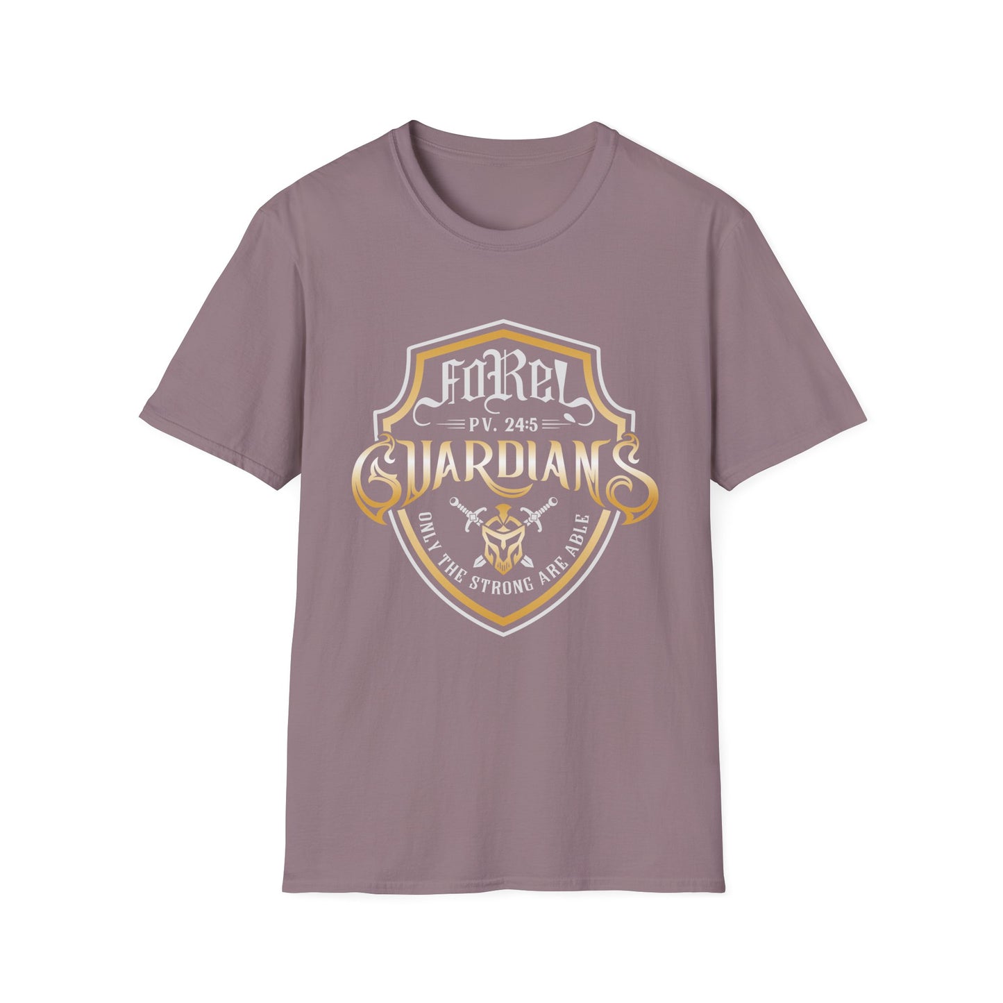 FoRe! Guardians Unisex Tshirt (White and Gold Logo)