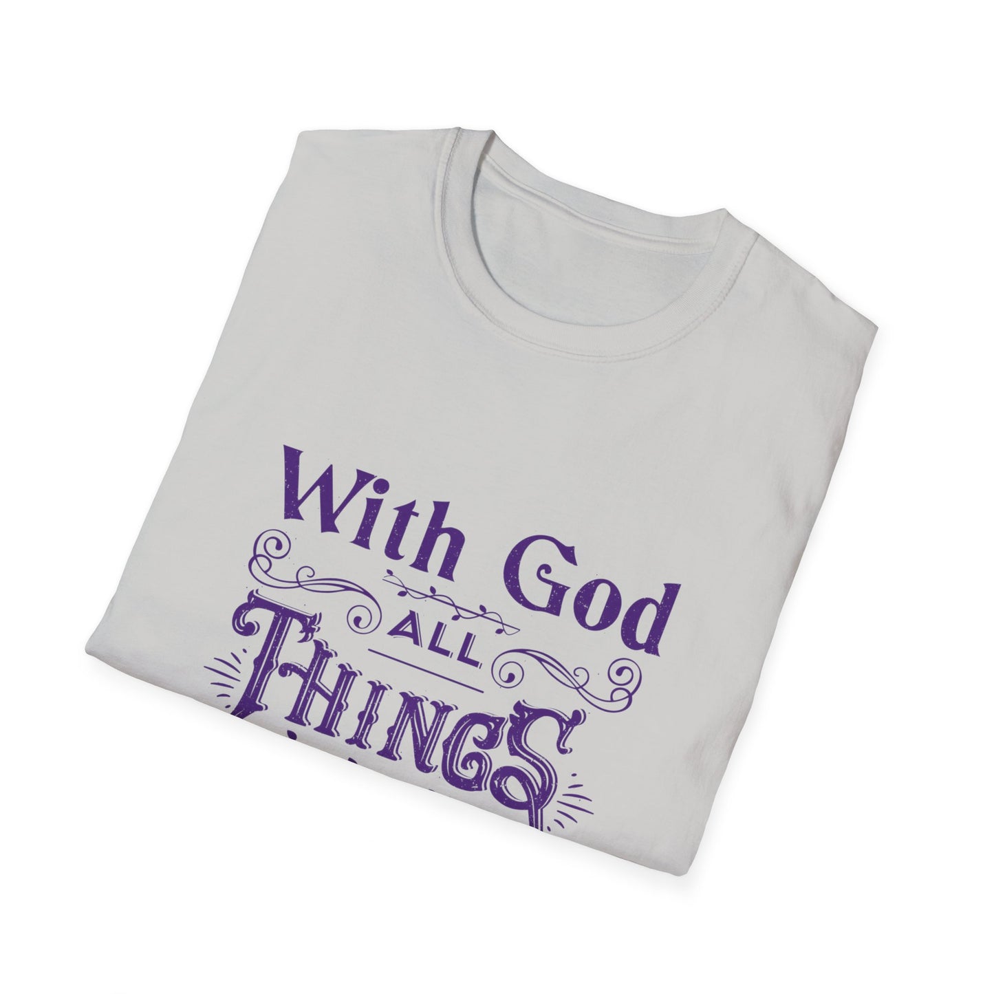 All Things Womens Relaxed/Plus Tshirt (Purple Logo)