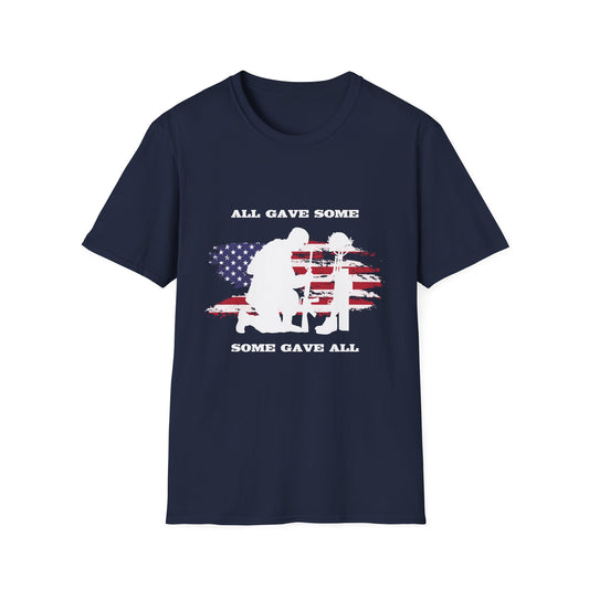 Some Gave All Men's Tshirt (MM White Logo) - Sweet Baby Jeez Teez