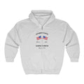 Conservative Mom's Club Patriotic Full Zip Hoodie (Black Logo)