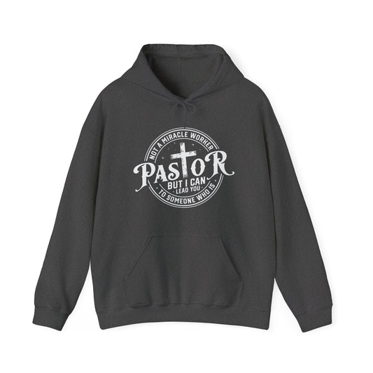 Pastor Women's Relaxed Hooded Sweatshirt (White Logo)