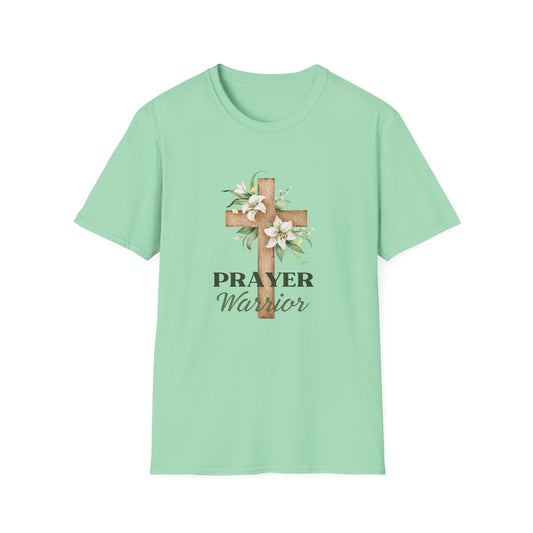 Prayer Warrior Women's Relaxed/Plus Tshirt (Lillies Logo)