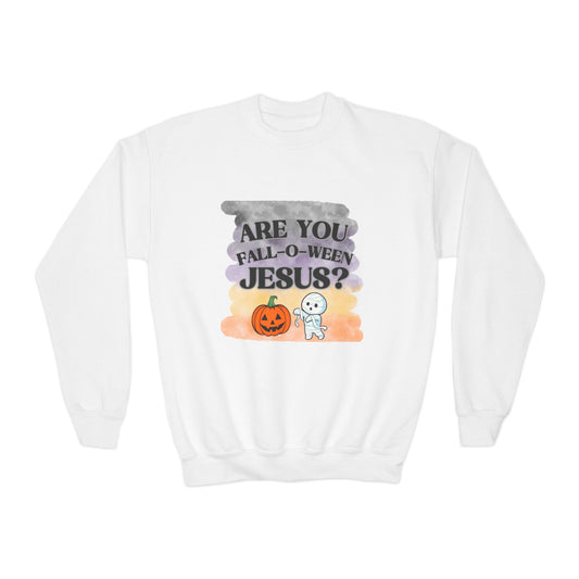 Fall-O-Ween Kids Unisex Sweatshirt - Sweet Baby Jeez Teez