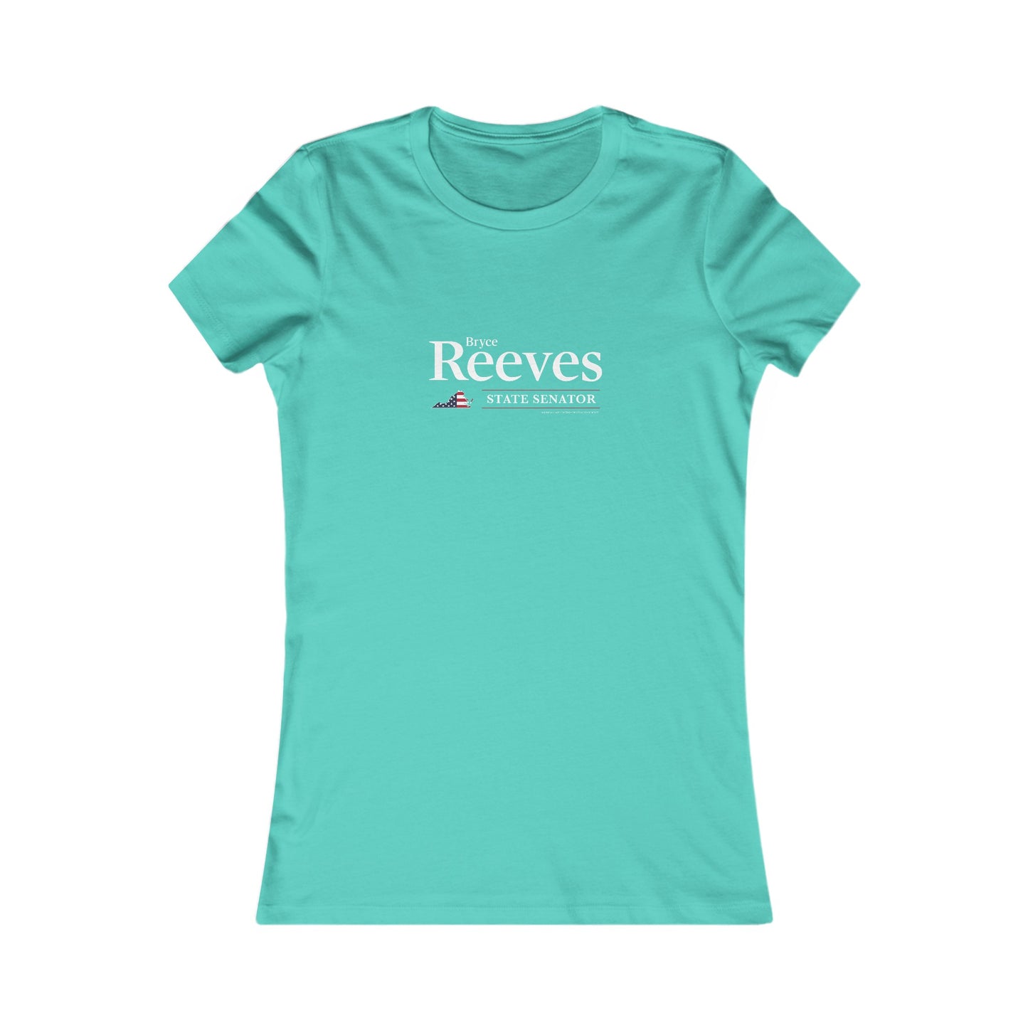 Senator Bryce Reeves Women's Fitted Tshirt (White Logo) - Sweet Baby Jeez Teez