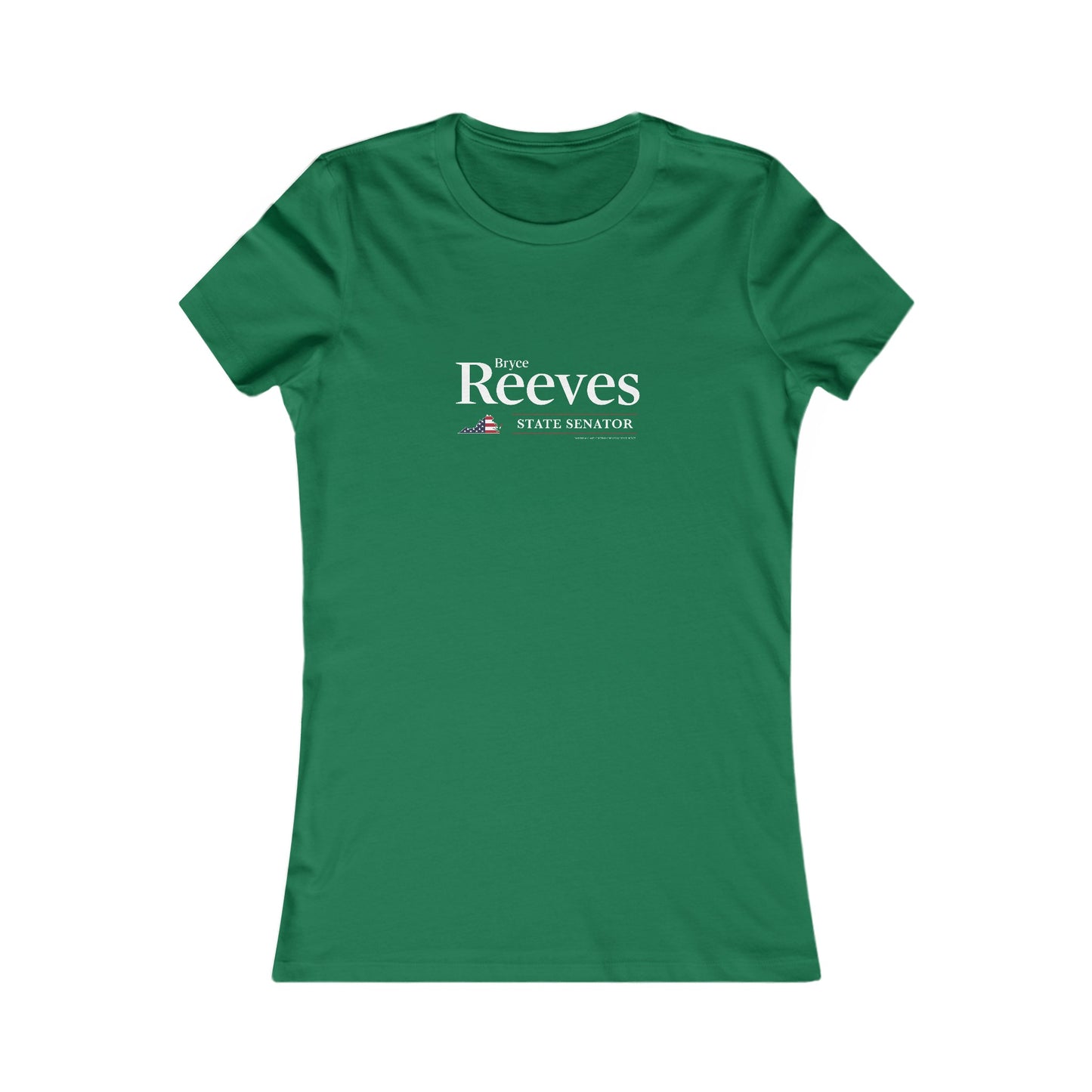 Senator Bryce Reeves Women's Fitted Tshirt (White Logo) - Sweet Baby Jeez Teez