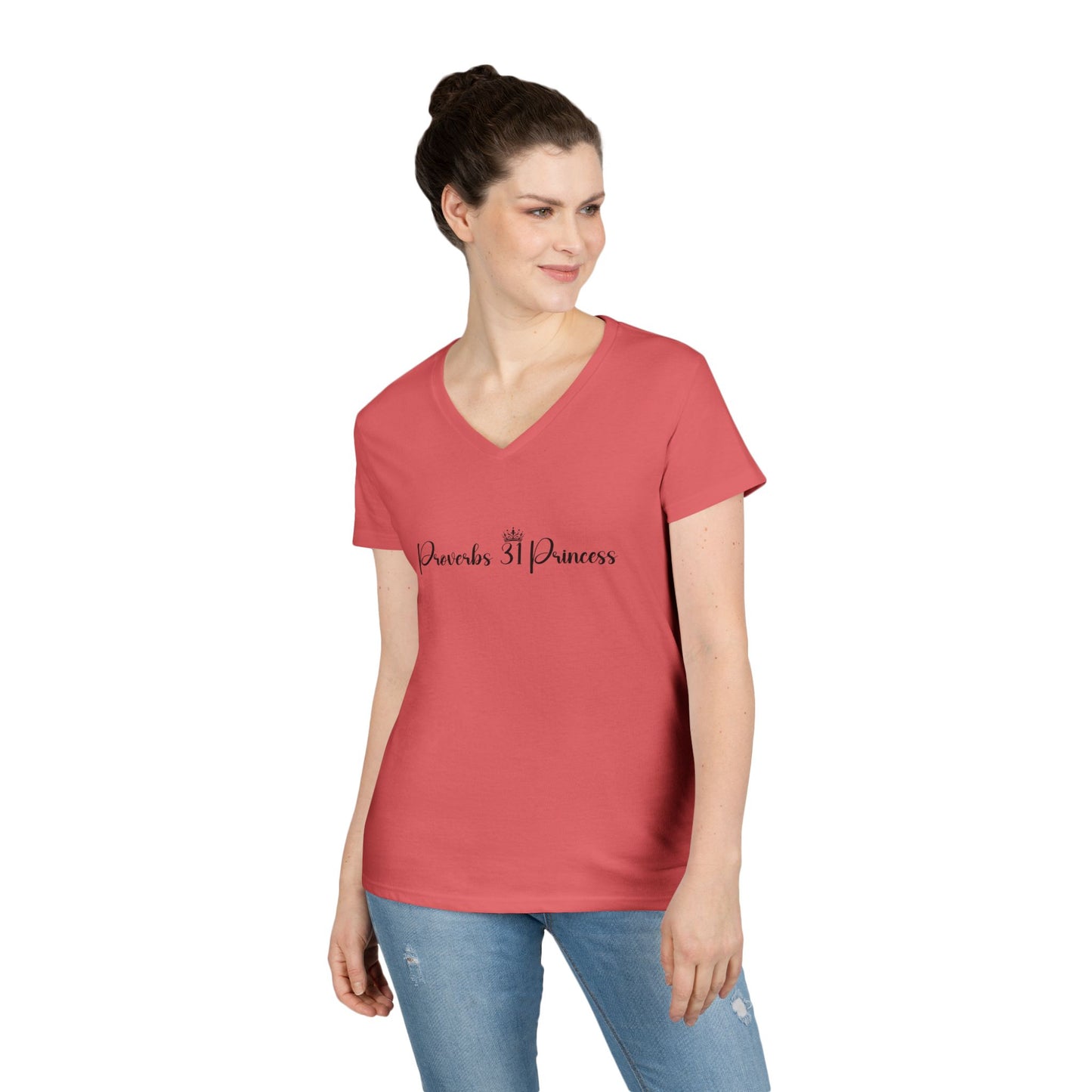 Proverbs 31 Princess Women's Semi-Fitted  V-neck Tshirt