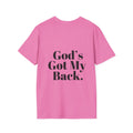 God's Got My Back Women's Relaxed/Plus Tshirt (Black Back Logo) - Sweet Baby Jeez Teez