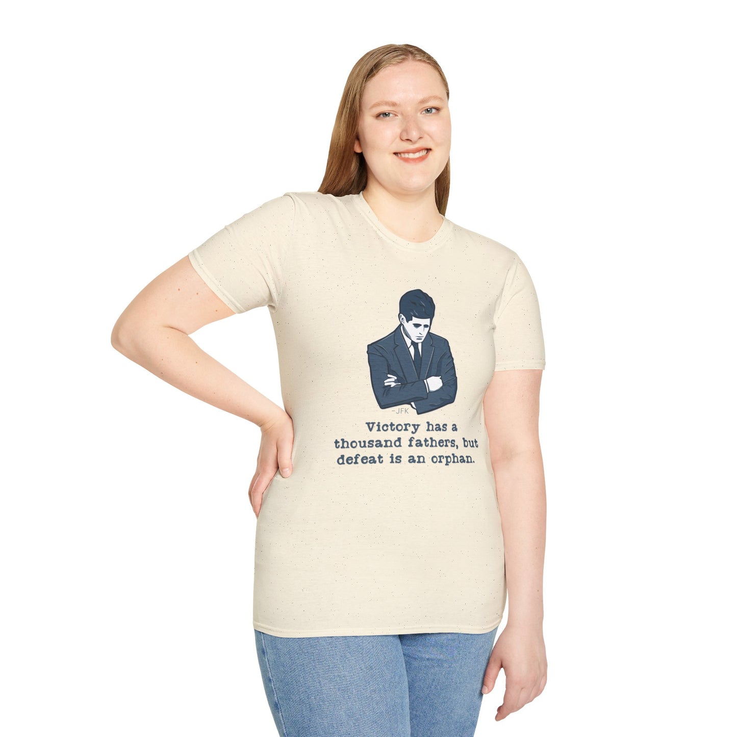 JFK Thousand Fathers Women's Relaxed/Plus Tshirt (IW Blues Logo) - Sweet Baby Jeez Teez