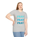 Pray On It Women's Relaxed/Plus Tshirt (Teals Logo) - Sweet Baby Jeez Teez