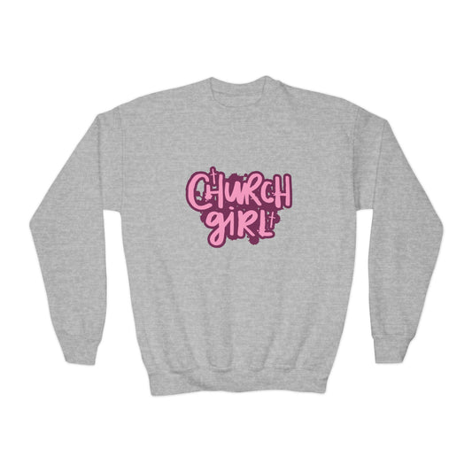 Church Girl Girl's Sweatshirt (Pinks Logo)