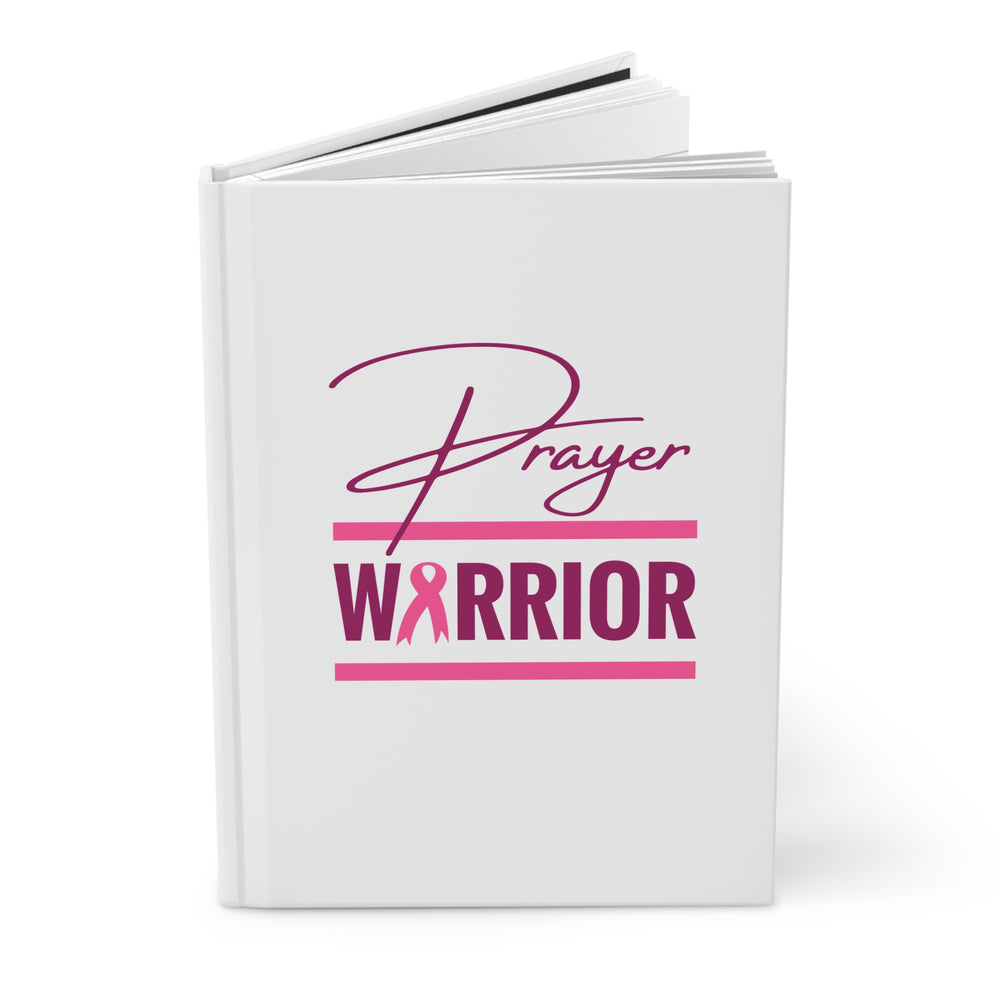 Prayer Warrior Hardcover Journal (Pink Ribbon Logo) - Sweet Baby Jeez Teez