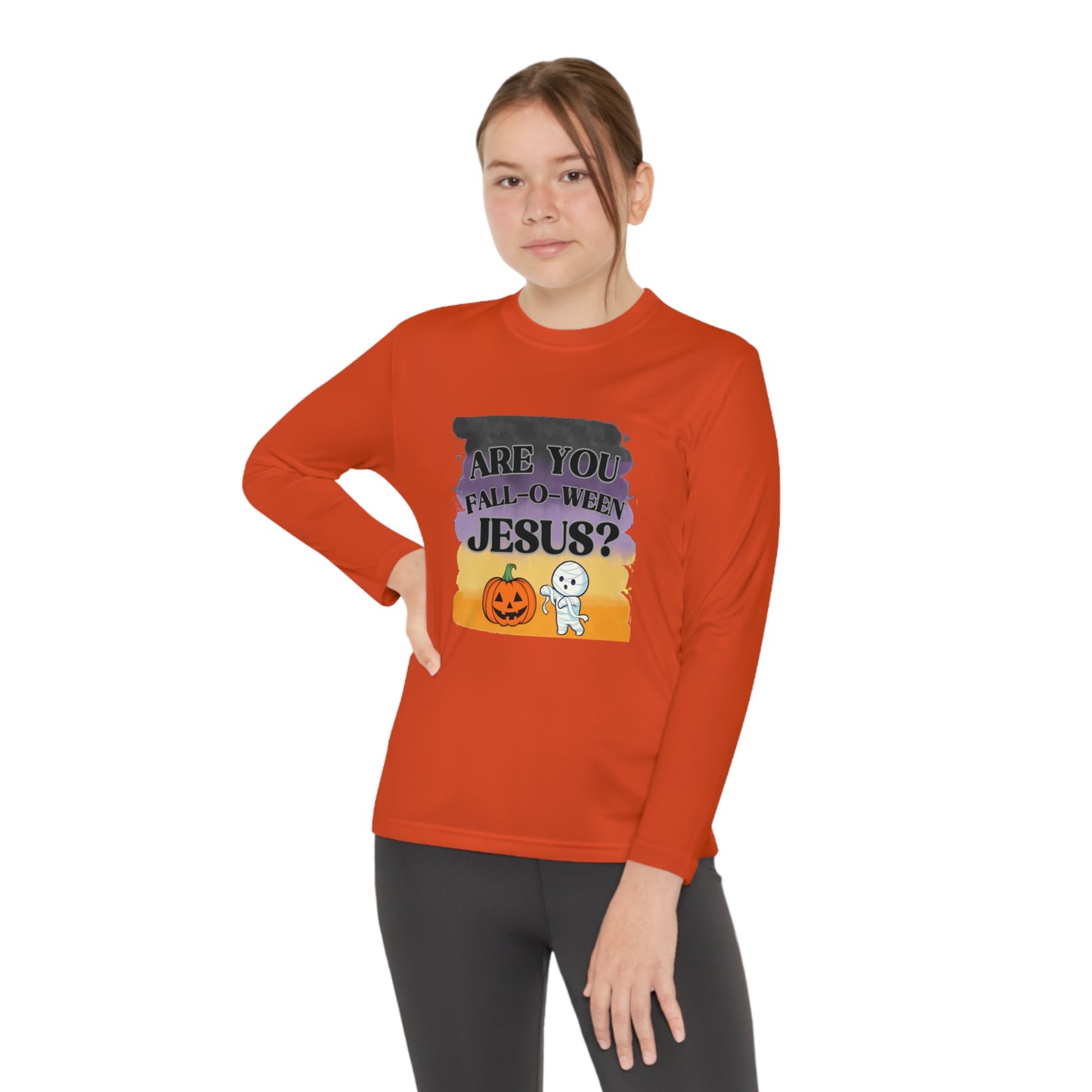 Fall-O-Ween Kids Unisex Long Sleeve Tshirt - Sweet Baby Jeez Teez