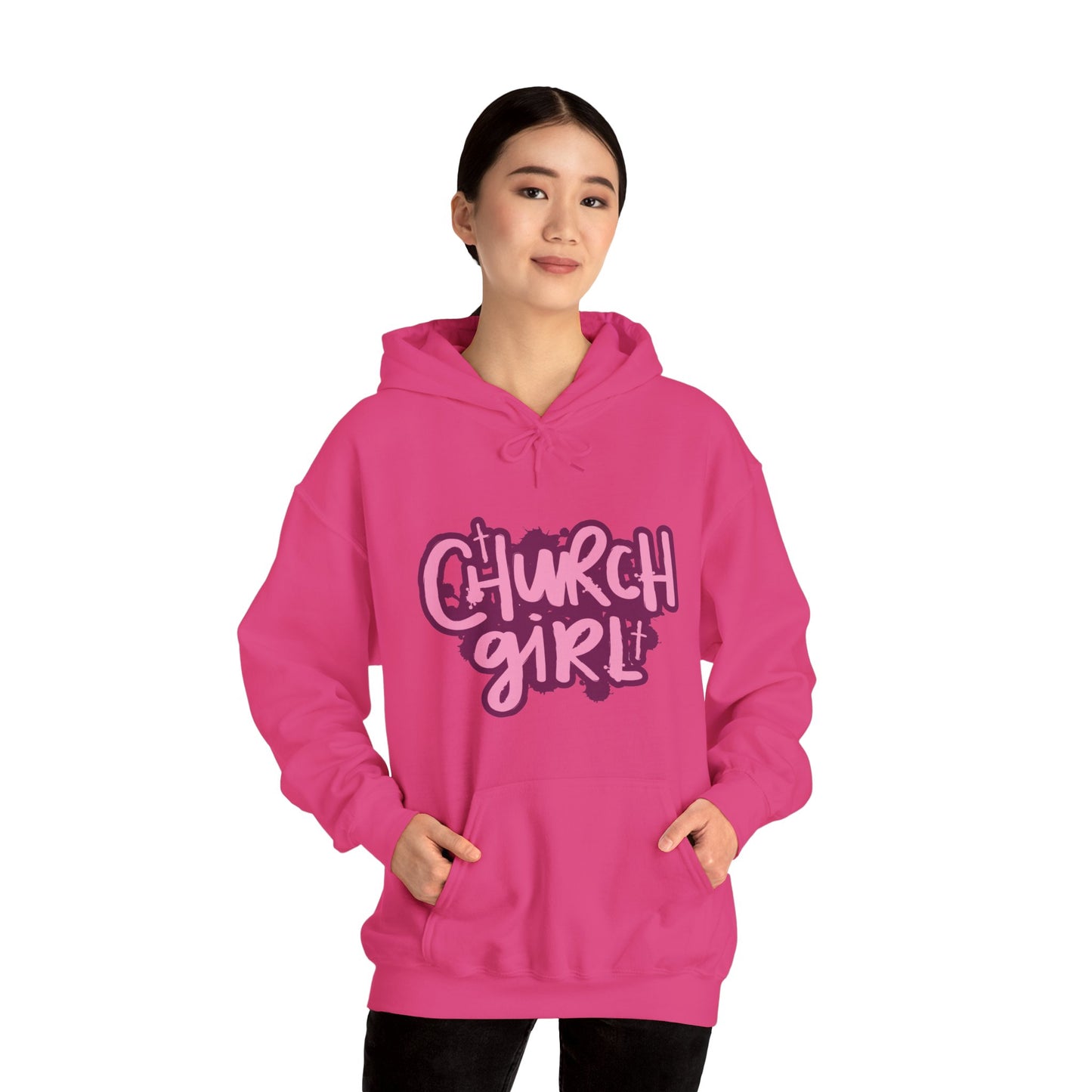 Church Girl Women's Hoodie (Pinks Logo)