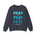 Pray On It Women's Relaxed Sweatshirt (Teals Logo) - Sweet Baby Jeez Teez