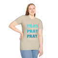 Pray On It Women's Relaxed/Plus Tshirt (Teals Logo) - Sweet Baby Jeez Teez