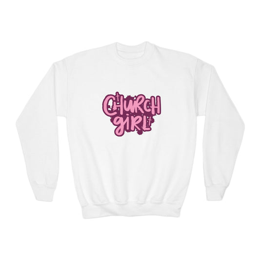 Church Girl Girl's Sweatshirt (Pinks Logo)