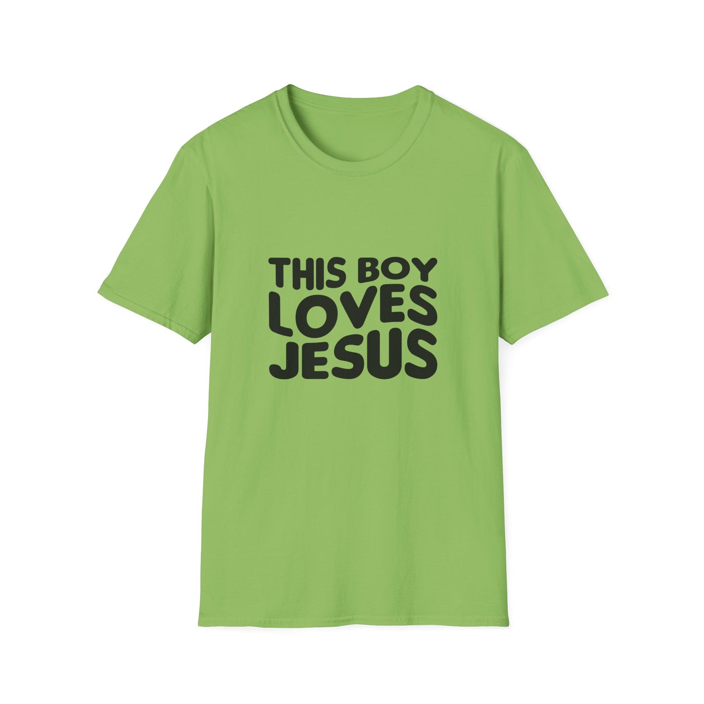 This Boy Loves Jesus Men's Tshirt