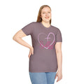 Biblical Babe Women's Relaxed/Plus Tshirt (Pink Heart Logo) - Sweet Baby Jeez Teez