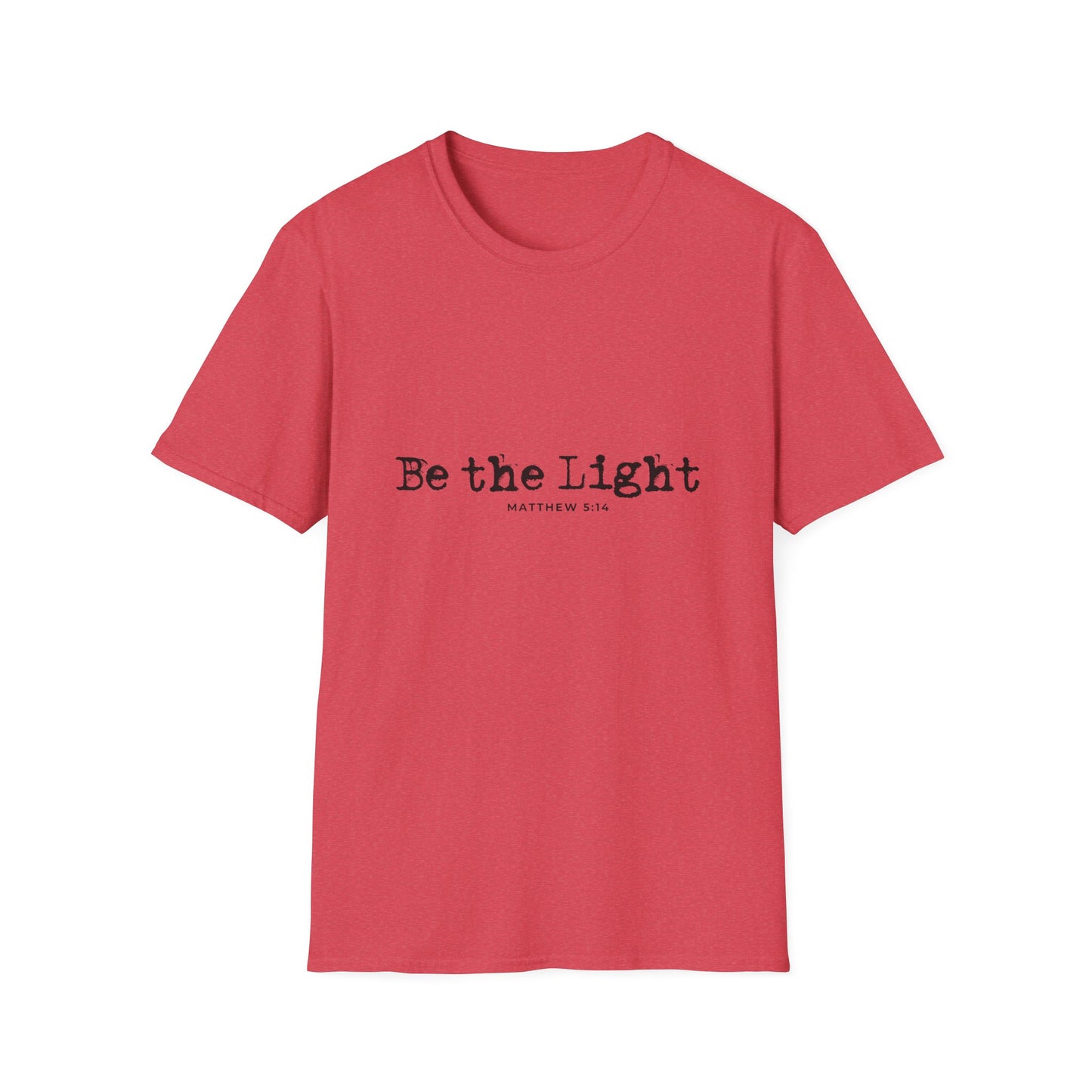 Be the Light Mens Relaxed Tshirt (Black Logo)