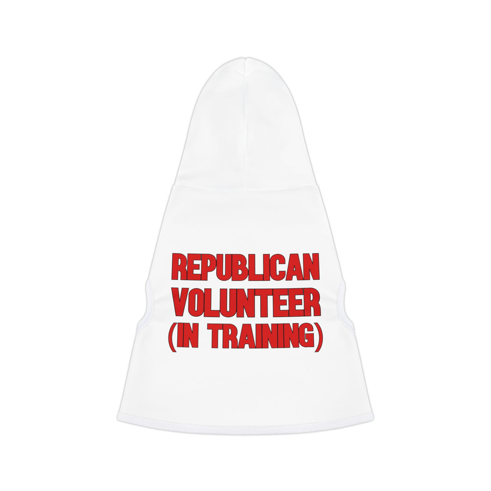 Republican in Training Pet Hoodie (Red Logo) - Sweet Baby Jeez Teez