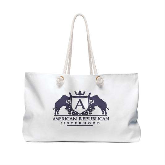 ARS Black Plum Logo Weekender Bag