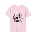 God's Got My Back Women's Relaxed/Plus Tshirt (Black Back Logo) - Sweet Baby Jeez Teez