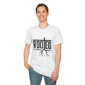 Rooted Men's Tshirt (Black Logo)