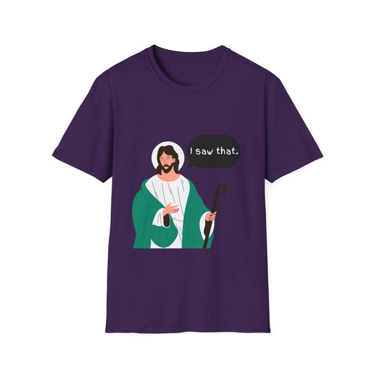 I Saw That Women's Relaxed/Plus Tshirt (Cartoon Logo) - Sweet Baby Jeez Teez