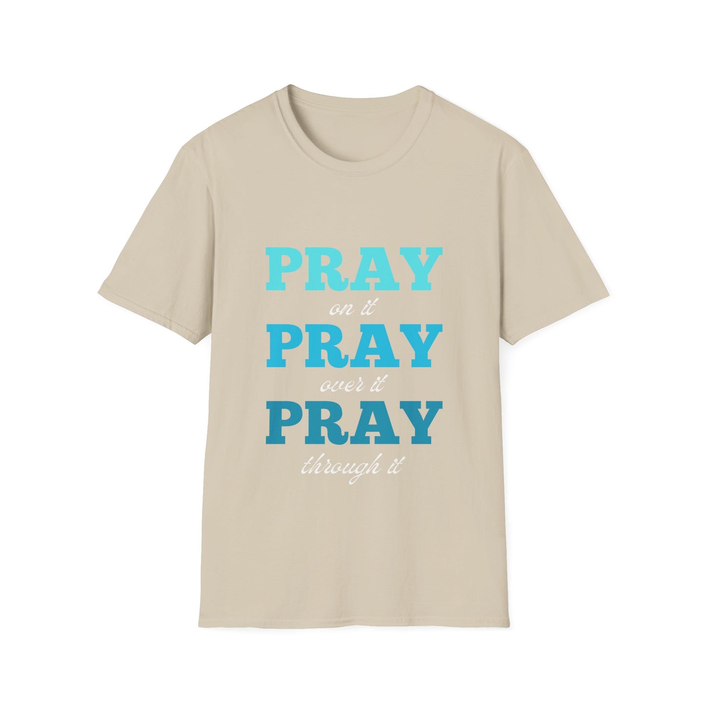 Pray On It Women's Relaxed/Plus Tshirt (Teals Logo) - Sweet Baby Jeez Teez