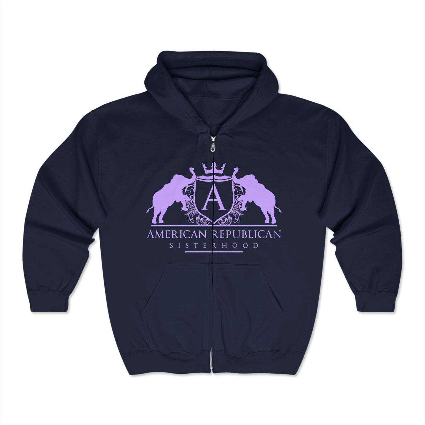 ARS Logo Ladies Full-Zip Hoodie (ARS - T Lilac)